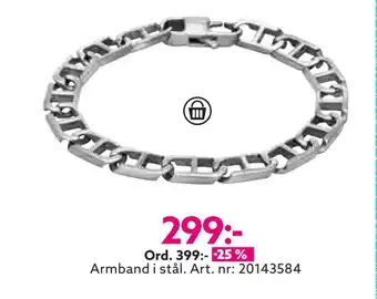 Albrekts Guld Armband i stål erbjuda