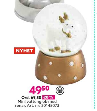 Albrekts Guld Mini vattenglob med renar erbjuda