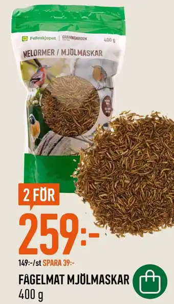 FAGELMAT MJÖLMASKAR