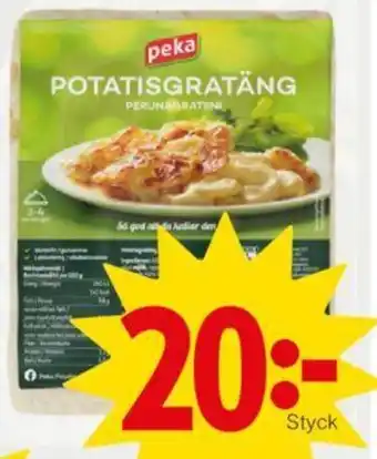 Matöppet Peka Potatisgratäng erbjuda