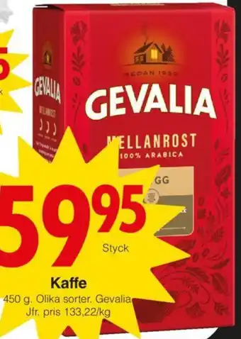 Matöppet Kaffe GEVALIA erbjuda