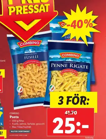 Lidl Pasta erbjuda