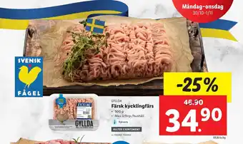 Lidl Färsk kycklingfärs erbjuda