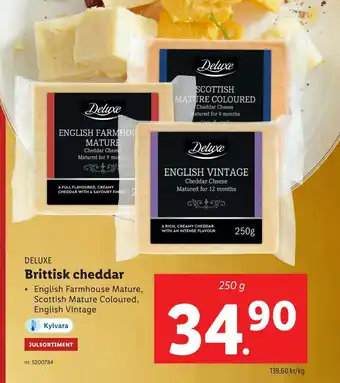 Lidl Brittisk cheddar erbjuda