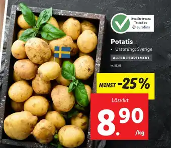 Lidl Potatis erbjuda