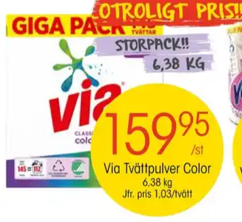 EKO Via tvättmedel pulver erbjuda
