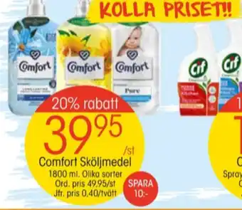 EKO Comfort sköljmedel erbjuda
