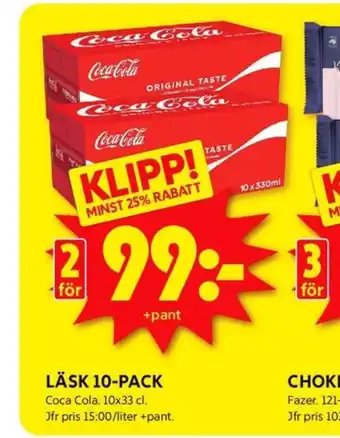 ICA Kvantum Coca cola läskedryck erbjuda