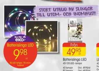 EKO Hedlundgruppen ljusslingor erbjuda