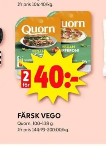 ICA Kvantum Quorn vegetarpålägg erbjuda