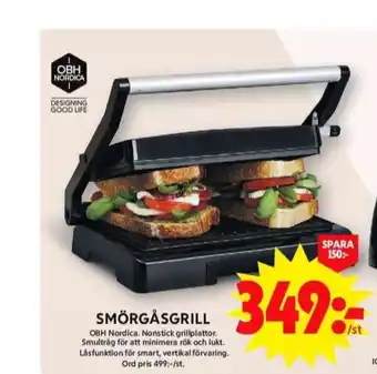 ICA Maxi Obh nordica smörgåsgrill erbjuda