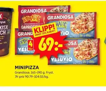 ICA Kvantum Grandiosa pizza erbjuda