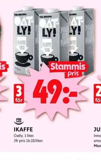 ICA Kvantum Oatly ikaffe havredryck erbjuda