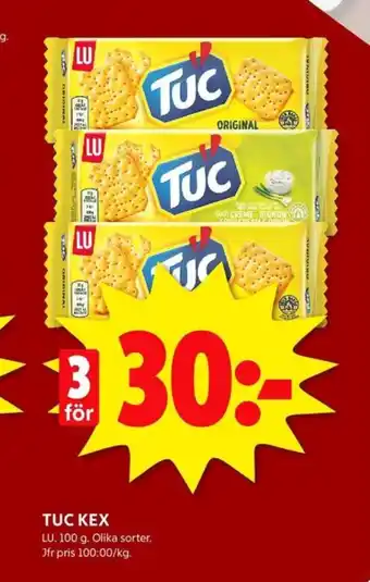 ICA Kvantum Tuc smörgåskex erbjuda