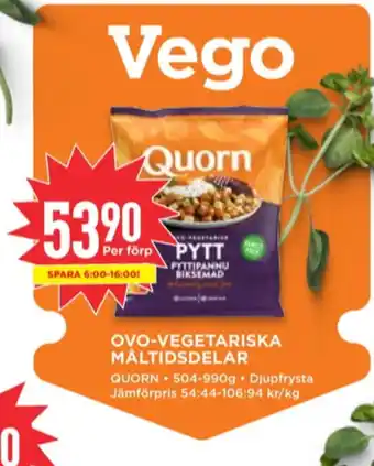 Willys Quorn vegetarmat erbjuda