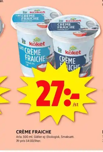 ICA Kvantum Arla köket crème fraiche erbjuda