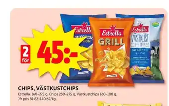 ICA Kvantum Estrella chips erbjuda