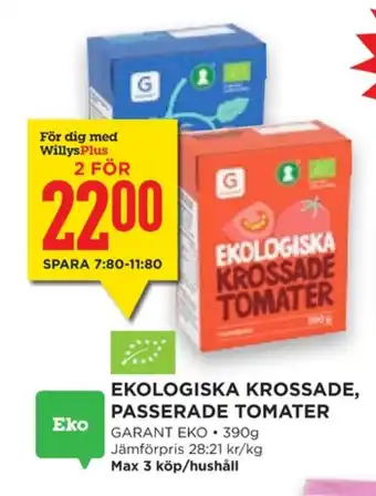 Willys Hemma Garant tomater erbjuda