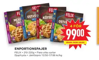 Willys Felix matpajer erbjuda