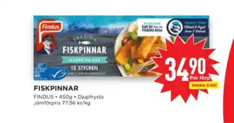 Willys Findus fiskpinnar erbjuda