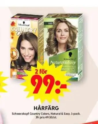 ICA Maxi Natural & easy hårfärg erbjuda