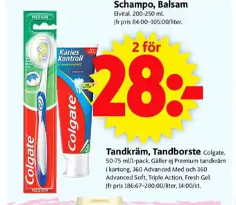ICA Supermarket Colgate tandborste erbjuda