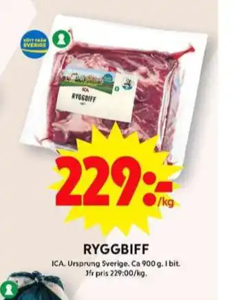 ICA Maxi Ica ryggbiff erbjuda