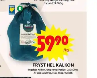 ICA Maxi Ingelsta kalkon erbjuda