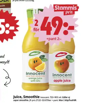 ICA Nära Innocent juice erbjuda