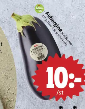 ICA Nära Ica aubergine erbjuda