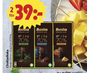 ICA Nära Fin 70% chokladkaka mint erbjuda