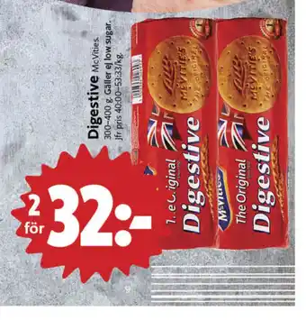 ICA Nära Mcvities digestive kex erbjuda