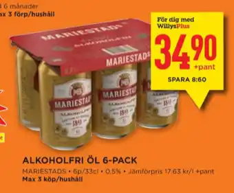 Willys Mariestads öl erbjuda