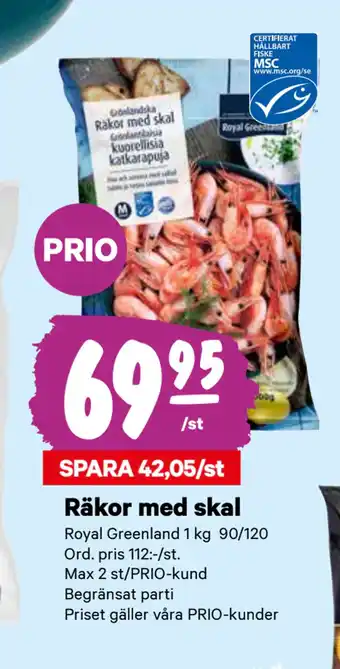 City Gross Räkor med skal erbjuda