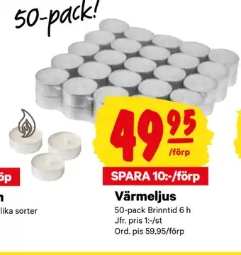 City Gross Värmeljus erbjuda