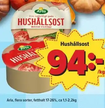 Östenssons Hushållsost Arla erbjuda