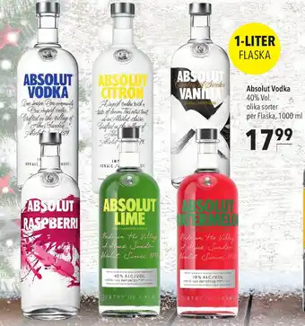 Citti Absolut Vodka erbjuda