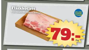 Bonum Matmarknad Fläskkotlett erbjuda