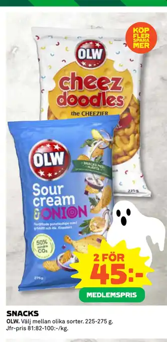 Coop Konsum Snacks erbjuda