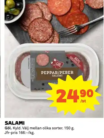 Coop Daglivs Salami erbjuda
