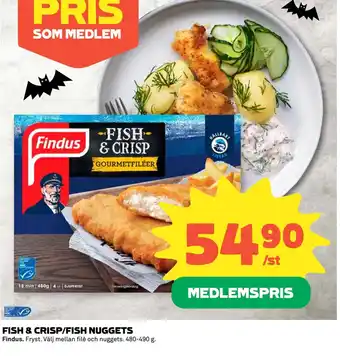 Coop Fish & crisp/fish nuggets erbjuda