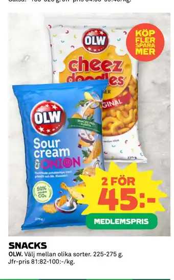 Coop Snacks erbjuda