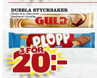 Din Mat Dubbla stycksaker erbjuda