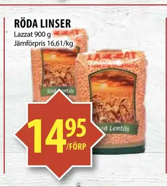 Matvärlden Tensta Röda linser erbjuda