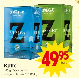 Matöppet Kaffe erbjuda