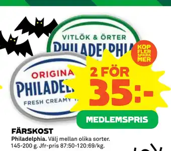 Stora Coop Färskost erbjuda