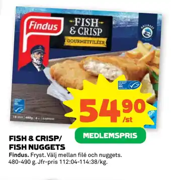 Stora Coop Fish & crisp/ fish nuggets erbjuda