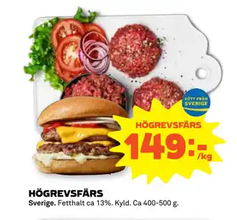 Stora Coop Högrevsfärs erbjuda