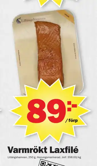 Pekås Varmrökt laxfilé erbjuda