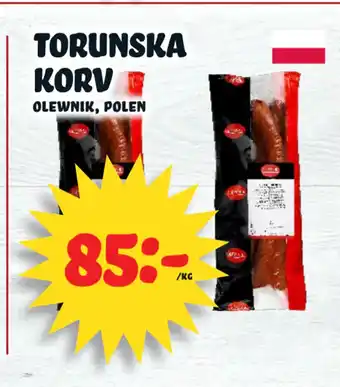 Nelins Torunska korv erbjuda
